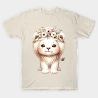 Cute Lion Boho Babies A Watercolor Celebration T-Shirt